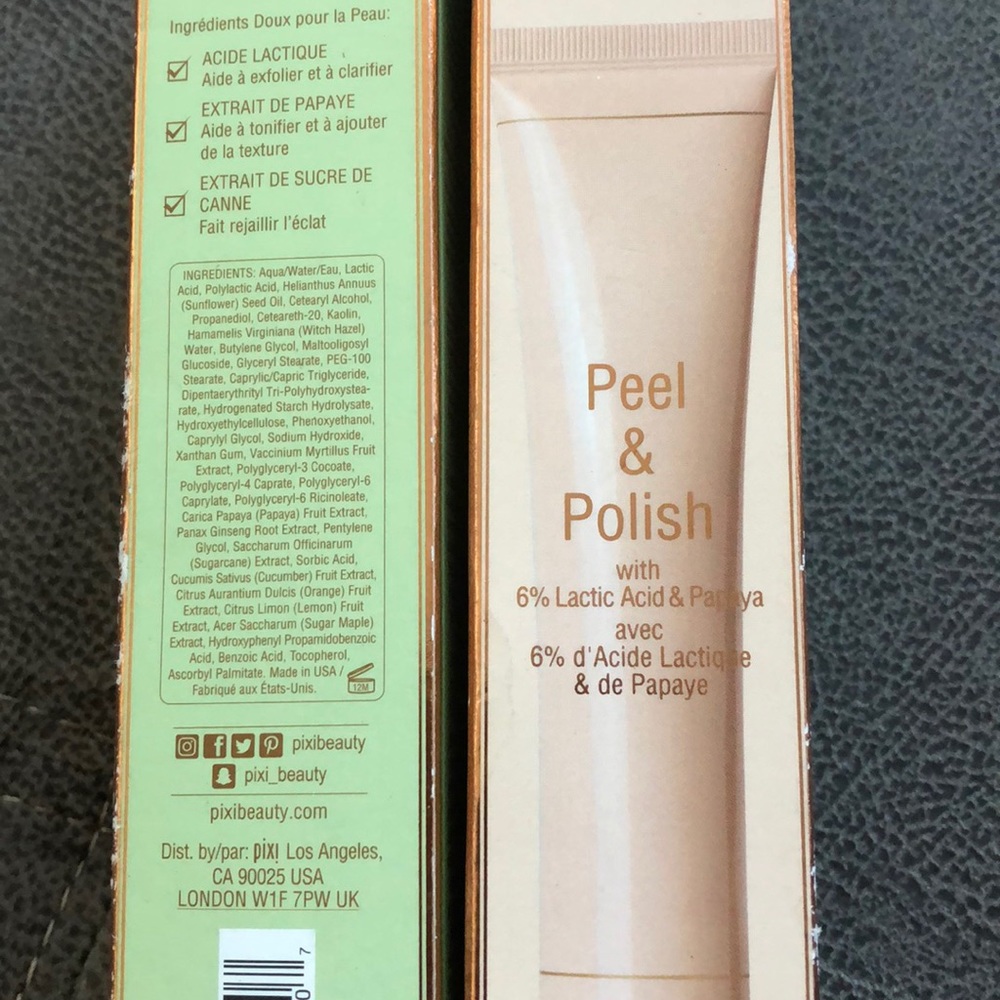 Two Pixi face peel ! Bye bye chemical peel